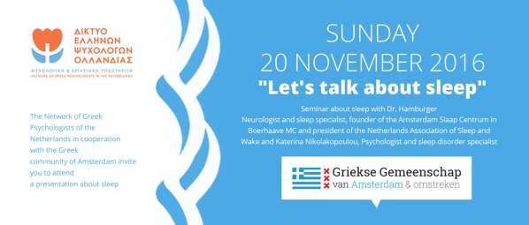 Seminar: Let's talk about sleep
